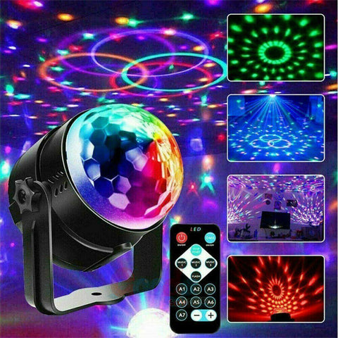 Disco Party Lights Strobe LED DJ Ball Sound Activated Bulb Dance Lamp Decoration