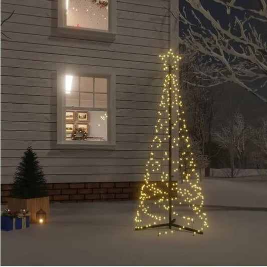 Christmas Cone Tree Warm White 200 LEDs 2x6 Ft