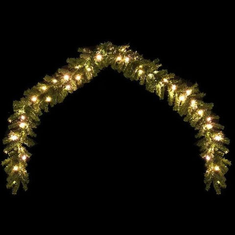 Christmas Garland With LED Lights 16 Ft