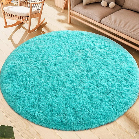 Carpet Living Room Round Thick Carpet Fluffy Large Area Mat Floor Soft Rug Bedroom Long Plush Rug Children Room Decor