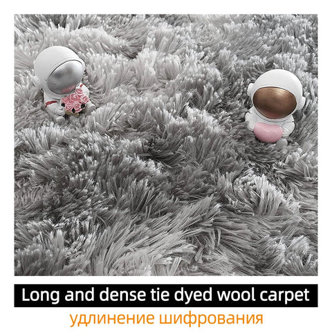 Carpet Living Room Round Thick Carpet Fluffy Large Area Mat Floor Soft Rug Bedroom Long Plush Rug Children Room Decor