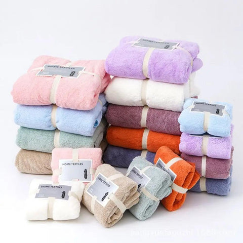 1pc Long Non-shedding Super Soft Bath Towel,Women's Towel Bathrobe,Hosuehold Wrap Towel Robe,Bathroom Supplies,Home Supplies ﻿