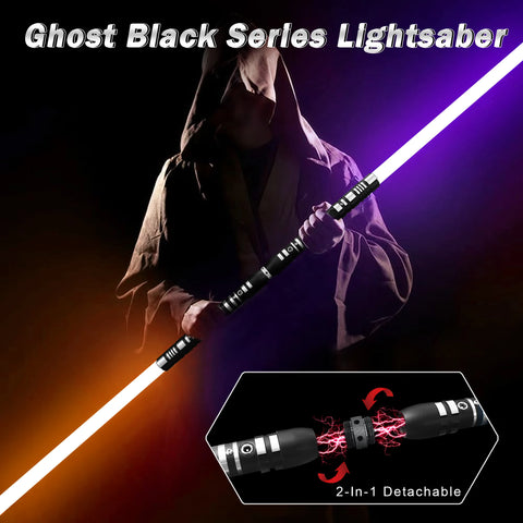 PHS Duel Metal Lightsaber,39 Inch Length-16 Color Lighting,4 Sound Modes with Impact Effects,ldeal for Boys Birthday Christmas