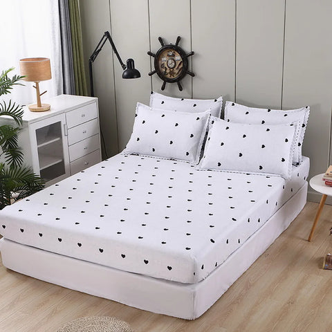 Fashion 1 Piece Bedsheet  Magic Space Bed Fitted Sheet Mattress Cover with Elastic Microfiber(Excluding Pillowcase) Bed cover