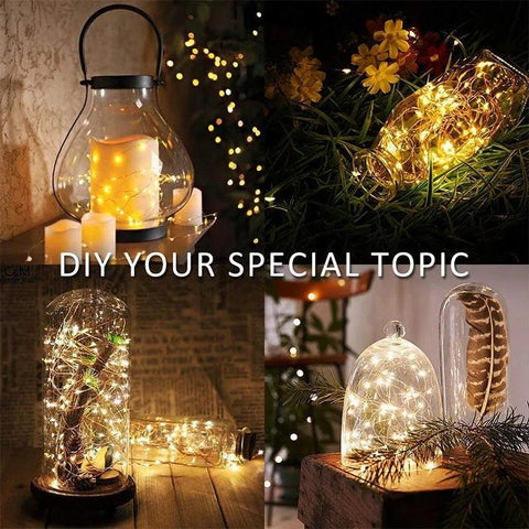 1-5M LED String Light Garland Ornament Christmas Decorations for Home Xams New Year Holiday Fairy Light Stripe Battery Operated