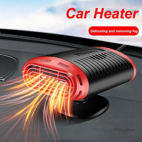 Car Heater 12V/24V Portable 360 Degree Adjustable Electric Car Heater Cooling Fan Air Purifier Windscreen Defogging Defroster