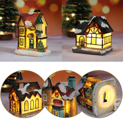 Christmas House Light Decorations For Home Ornaments Kids Xmas Gift New Year 2022 Navidad Decor Bedroom Night Light With Battery