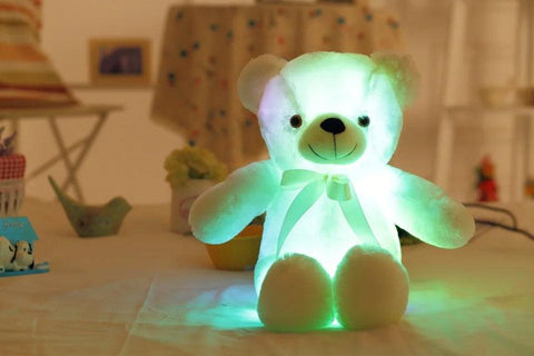 32-75CM Luminous Creative Light Up LED Teddy Bear Stuffed Animal Plush Toy Colorful Glowing Teddy Bear Christmas Gift for Kid