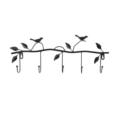 Birds Metal Wall Coat Rack and Hat Rack Multi-Function Mounted Hook Hangers For Livingroom Bedroom Decorative Hook Up floor