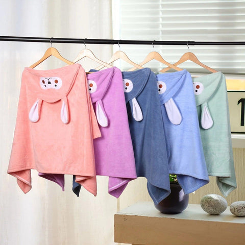 Cute Cartoon Cloak Melody Little Twin Stars Hooded Bath Towel Bathrobes Absorbent Towel Cloak Children&#39;s Coral Fleece Blanket