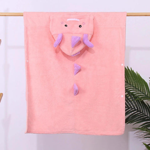 Cute Cartoon Cloak Melody Little Twin Stars Hooded Bath Towel Bathrobes Absorbent Towel Cloak Children&#39;s Coral Fleece Blanket