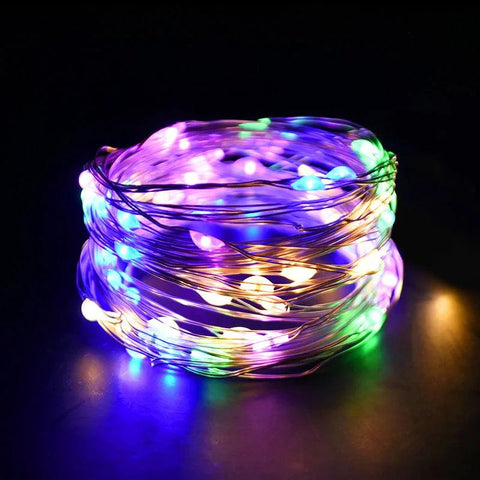 1-5M LED String Light Garland Ornament Christmas Decorations for Home Xams New Year Holiday Fairy Light Stripe Battery Operated