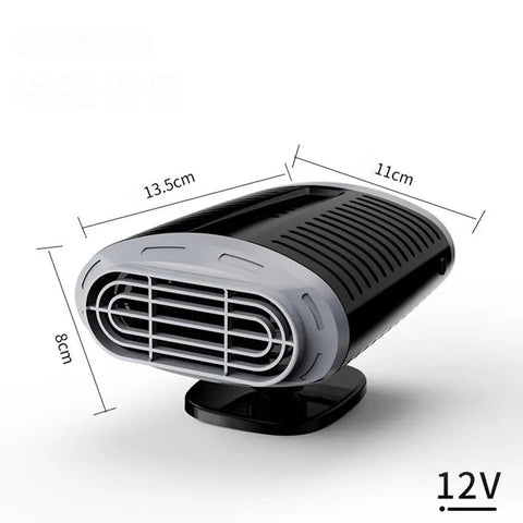 Car Heater 12V/24V Portable 360 Degree Adjustable Electric Car Heater Cooling Fan Air Purifier Windscreen Defogging Defroster