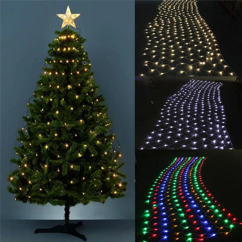 1.5MX1.5M 96 LED Home Outdoor Holiday Christmas Xmas Decorative Wedding Net Mesh String Fairy Curtain Garlands Strip Party Light