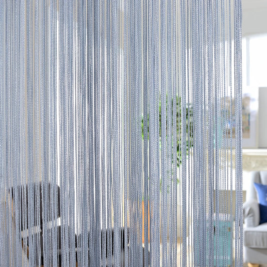 300x260cm Solid color Curtains Stripe White Blank Gray Classic Line Curtain Window Blind Valance Room Divider Door Decorative