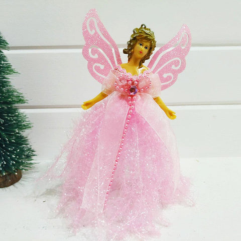 Christmas Tree Decor Handmade Crafts Plush Angel Doll Pendant Christmas Tree Hanging Ornaments New Year Drop Ornaments