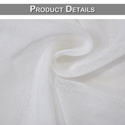 Outdoor Curtain For Patio Waterproof Breathable Lawn Sheer Curtains Garden White Grommet Window Curtains Exterior Pergola Decor