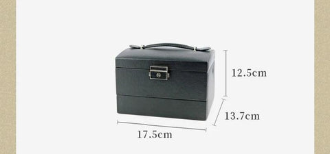 Jewelry Box Portable Necklace Earrings Display Rings Holder Jewelry Organizer Packaging PU Leather Storage Gift For Woman