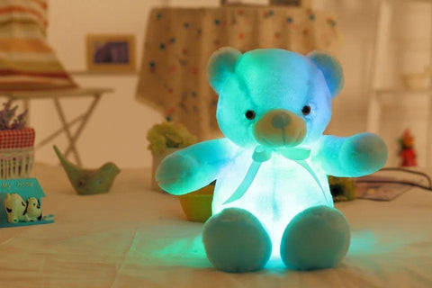 32-75CM Luminous Creative Light Up LED Teddy Bear Stuffed Animal Plush Toy Colorful Glowing Teddy Bear Christmas Gift for Kid