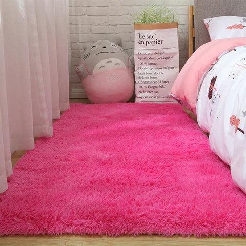 Plush Soft Shaggy Carpet, Faux Fur Area Rug, Non-slip Floor Mats, Living Room, Bedroom, Home Decoration Supplies