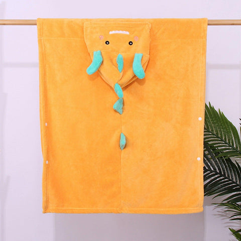 Cute Cartoon Cloak Melody Little Twin Stars Hooded Bath Towel Bathrobes Absorbent Towel Cloak Children&#39;s Coral Fleece Blanket