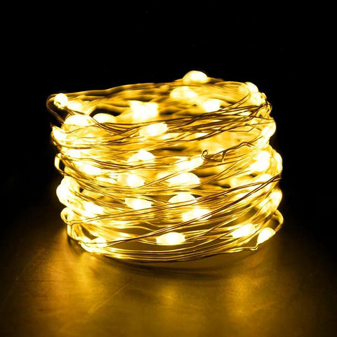 1-5M LED String Light Garland Ornament Christmas Decorations for Home Xams New Year Holiday Fairy Light Stripe Battery Operated