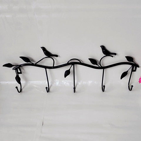 Birds Metal Wall Coat Rack and Hat Rack Multi-Function Mounted Hook Hangers For Livingroom Bedroom Decorative Hook Up floor