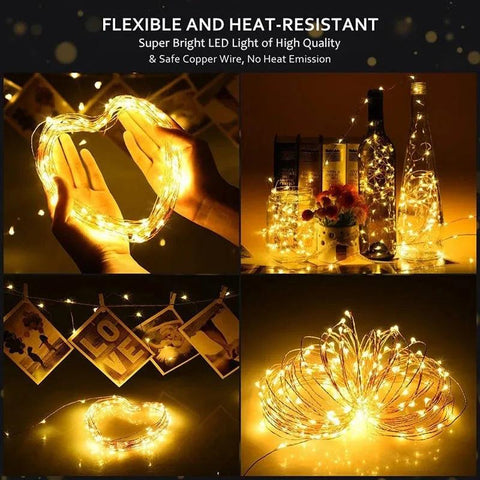 1-5M LED String Light Garland Ornament Christmas Decorations for Home Xams New Year Holiday Fairy Light Stripe Battery Operated