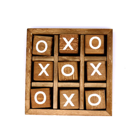 XO Wood Board Game Toy Leisure Parent-Child Interaction Game Board Chess Developing Intelligent Puzzle Game Educational Toys