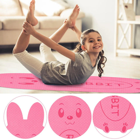 Cute Children Yoga Mat Non-slip TPE Soft Cushion Gymnastics Mats Kids' Dance Mats Non-Slip Mats Kids Rug Activitys Games