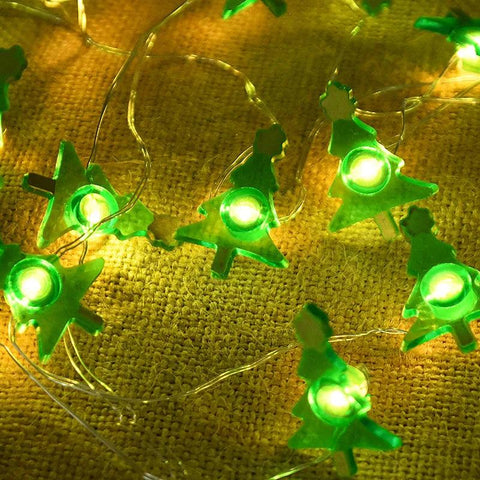 2M 20LED Santa Claus Snowflake LED Light String Christmas Decoration For Home Xmas Tree Ornament 2024 Navidad Kids Gift New Year