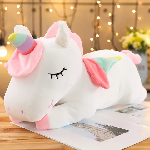 25cmKawaii Giant Unicorn Plush Toy Soft Stuffed Unicorn Soft Dolls Animal Horse Toys For Children Girl Pillow Birthday Gifts