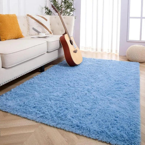 Large Area Rugs for Living Room Bedroom, Fluffy Kids Room Plush Shaggy Nursery Rug Furry Throw Carpets for Boys Girls