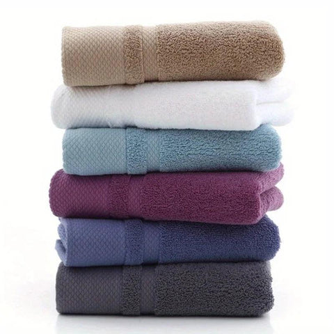 Solid Color Cotton Super Absorbent Hand Towel Face Hand Towel Thicken Soft Bathroom Hand Towels Home Hotel Supplies 34x75cm