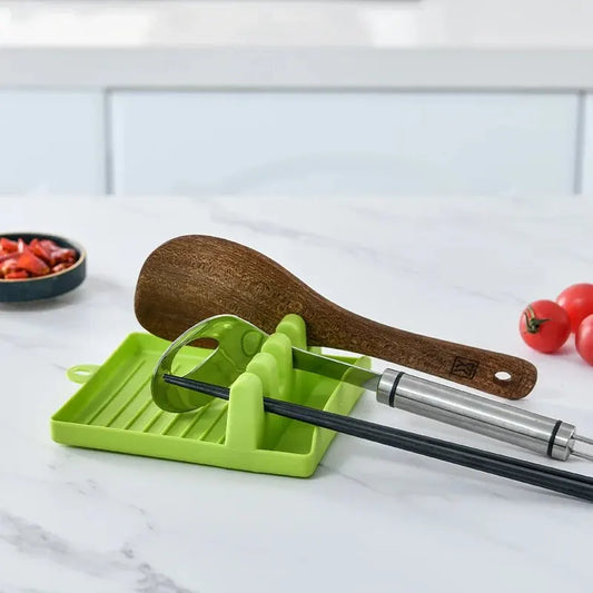 1Pcspatula Rack Pot Lid Rack Shelves Counter Top Shovel Spoon Shelf Soup Spoon Pad Put Soup Spoon Chopsticks Holder