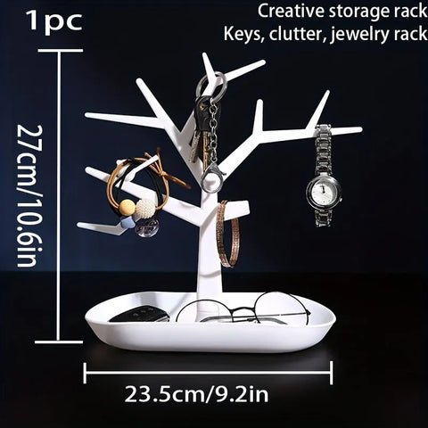 1PC Tree Hanger Creative Necklace Jewelry Necklace Bracelet Jewelry Display Rack Creative Earrings Ring Storage Rack