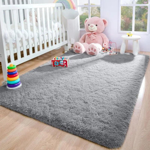 Large Area Rugs for Living Room Bedroom, Fluffy Kids Room Plush Shaggy Nursery Rug Furry Throw Carpets for Boys Girls