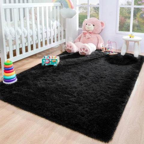 Large Area Rugs for Living Room Bedroom, Fluffy Kids Room Plush Shaggy Nursery Rug Furry Throw Carpets for Boys Girls