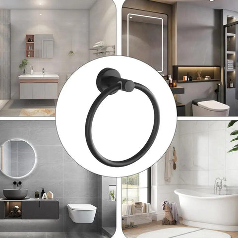 Towel Ring Rack Wall Mounted Stainless Steel Towel Holder Towel Ring Hanger With Sturdy Base For Washroom Toilet Kitchen And