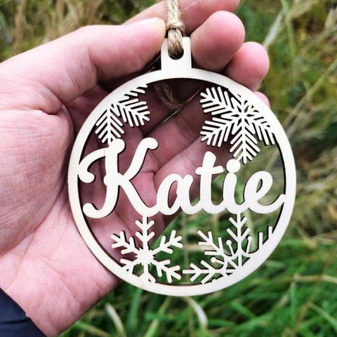 Custom Christmas Different Names Tree Hanging Ornament Personalized Wooden Bauble Christmas Decoration DIY Wood Gift  2023