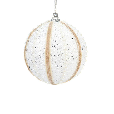 Luxury Ball Pearl Sticky Hanging Christmas Supplies Foam Ball Pendant Window Christmas Tree Decorations 8cm / 3in