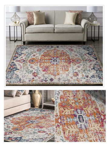 Retro Ethnic Carpets for Living Room Large Area Rugs Home Decor Hallway Boho Carpet Moroccan Bedroom Beside Floor Mat Luxury