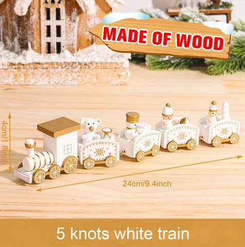 Christmas Train Merry Christmas Decorations For Home 2024 Cristmas Ornament Xmas Navidad Noel Gifts Happy New Year 2025 Gifts