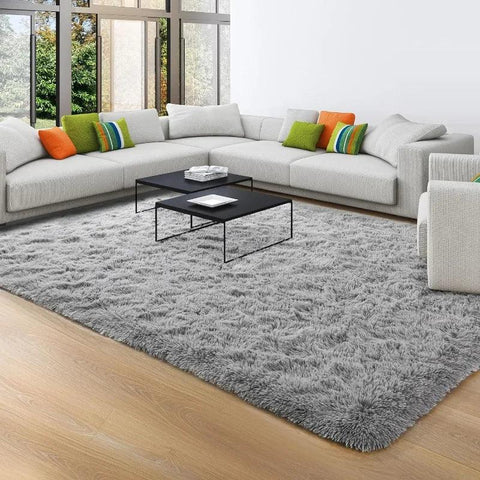 Large Area Rugs for Living Room Bedroom, Fluffy Kids Room Plush Shaggy Nursery Rug Furry Throw Carpets for Boys Girls