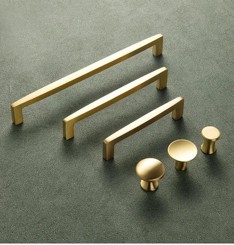 Nordic Solid Brass Cabinet Handle Furniture Pulls Kitchen Handle Drawer Handles Accesorio Muebles Accesorio Cupboard Handle