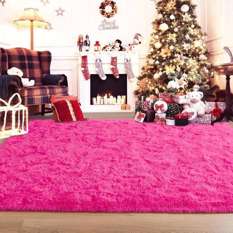 Large Area Rugs for Living Room Bedroom, Fluffy Kids Room Plush Shaggy Nursery Rug Furry Throw Carpets for Boys Girls