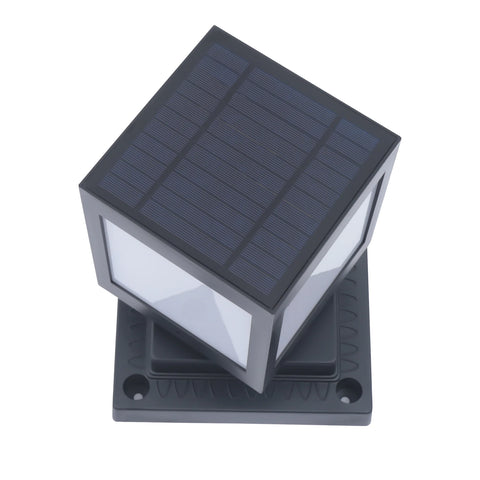 Solar Outdoor LED Lights with Cool Lighting and IP65 Waterproof  Decorate Garden Patio Porch Etc  ABS Shell Lens Black