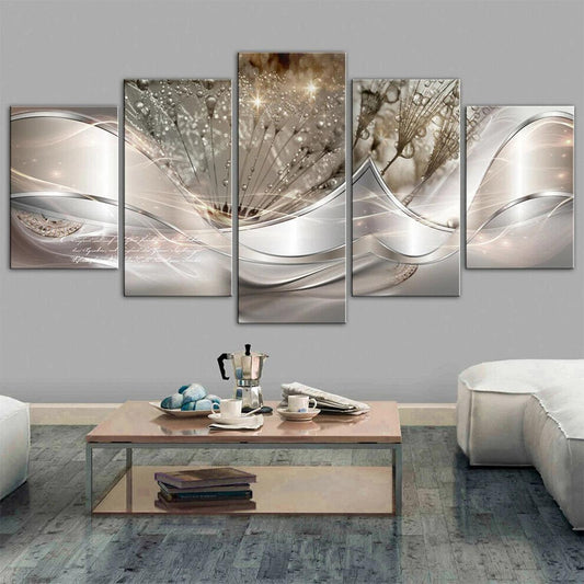 5Pcs Wall Paintings Set No Fading Wall Art Modern Artwork Wall Decor Creative Spraying Painting Sofa Background Painting