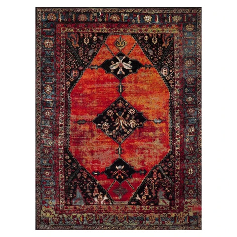 American Moroccan Style Plush Carpets Home Retro Living Room Decoration Rugs Light Luxury Bedroom Decor Carpet Simple Lounge Rug