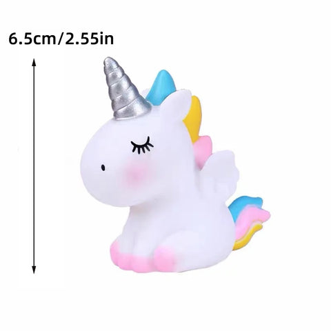 Unicorn Theme Cake Topper Happy Birthday Rainbow Stars Girl Birthday Baby Shower Party  Cake Decoration for Girl's 16th Birthday